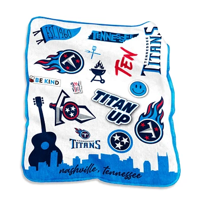 Tennessee Titans 50'' x 60'' Native Raschel Plush Throw Blanket