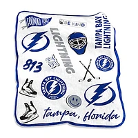 Tampa Bay Lightning 50'' x 60'' Native Raschel Plush Throw Blanket