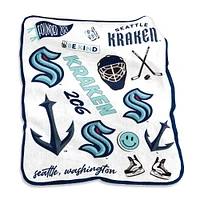 Seattle Kraken 50'' x 60'' Native Raschel Plush Throw Blanket