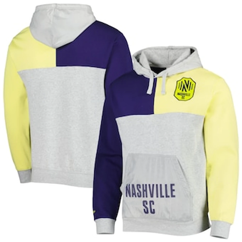 Men's Mitchell & Ness Gray Nashville SC Tie Breaker Pullover Hoodie