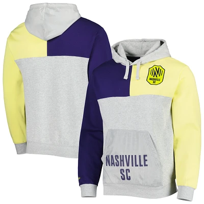 Men's Mitchell & Ness Gray Nashville SC Tie Breaker Pullover Hoodie