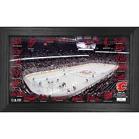 Highland Mint Calgary Flames 12'' x 20'' 2023 Signature Rink Framed Photo