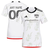 Women's adidas White FC Dallas 2023 Burn Baby Replica Custom Jersey