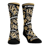 Unisex Rock Em Socks UCF Knights Allover Logo & Paint Crew Socks