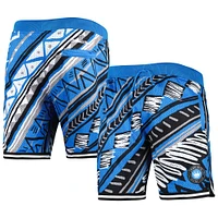 Men's Mitchell & Ness Blue Charlotte FC Tribal Fashion Shorts