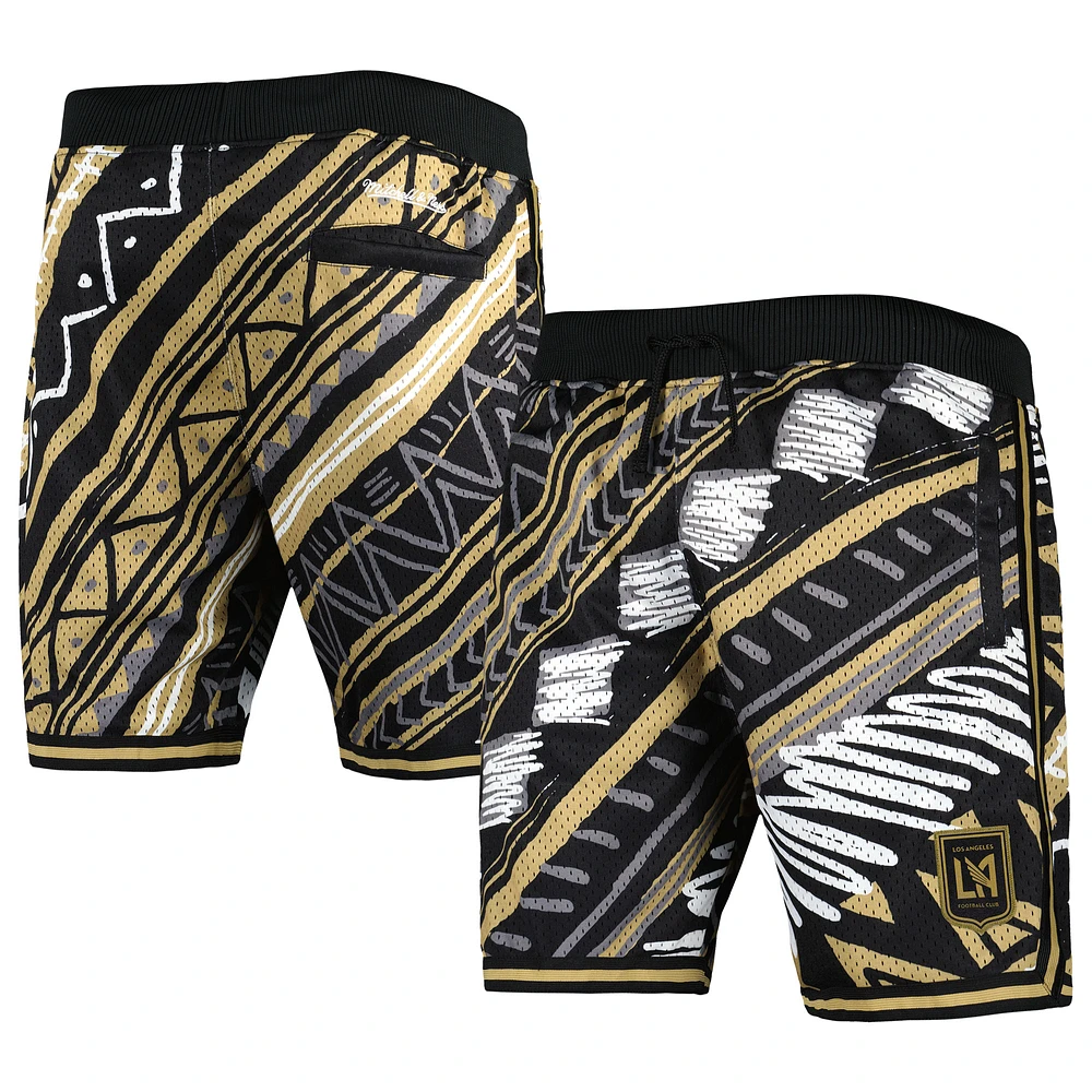 Men's Mitchell & Ness Black LAFC Tribal Fashion Shorts