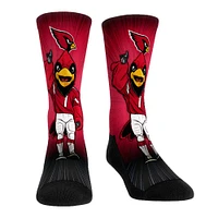 Rock Em Socks Arizona Cardinals Mascot Pump Up Crew Socks