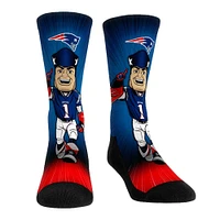 Rock Em Socks New England Patriots Mascot Pump Up Crew Socks