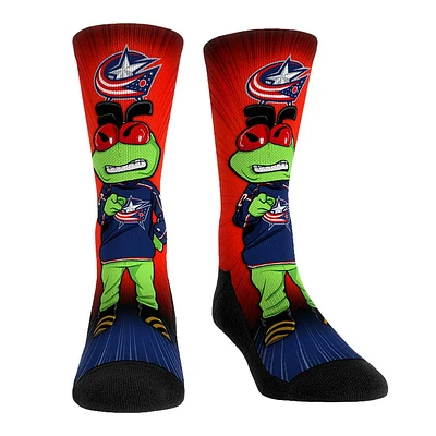 Rock Em Socks Columbus Blue Jackets Mascot Pump Up Crew