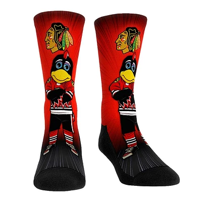 Rock Em Socks Chicago Blackhawks Mascot Pump Up Crew Socks