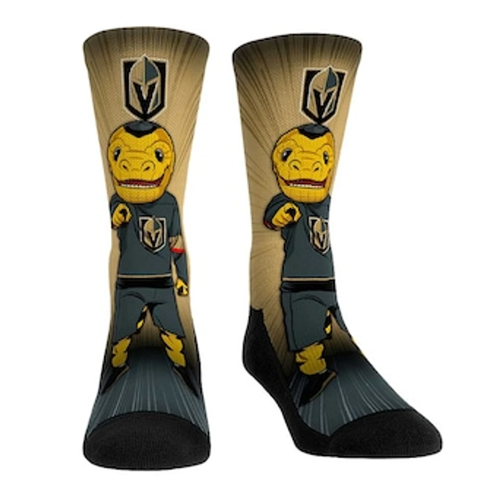 Rock Em Socks Vegas Golden Knights Mascot Pump Up Crew Socks