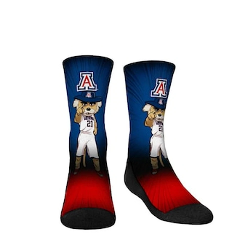 Youth Rock Em Socks Arizona Wildcats Mascot Pump Up Crew Socks