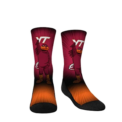 Youth Rock Em Socks Virginia Tech Hokies Mascot Pump Up Crew Socks