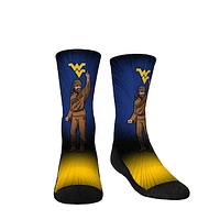 Youth Rock Em Socks West Virginia Mountaineers Mascot Pump Up Crew Socks