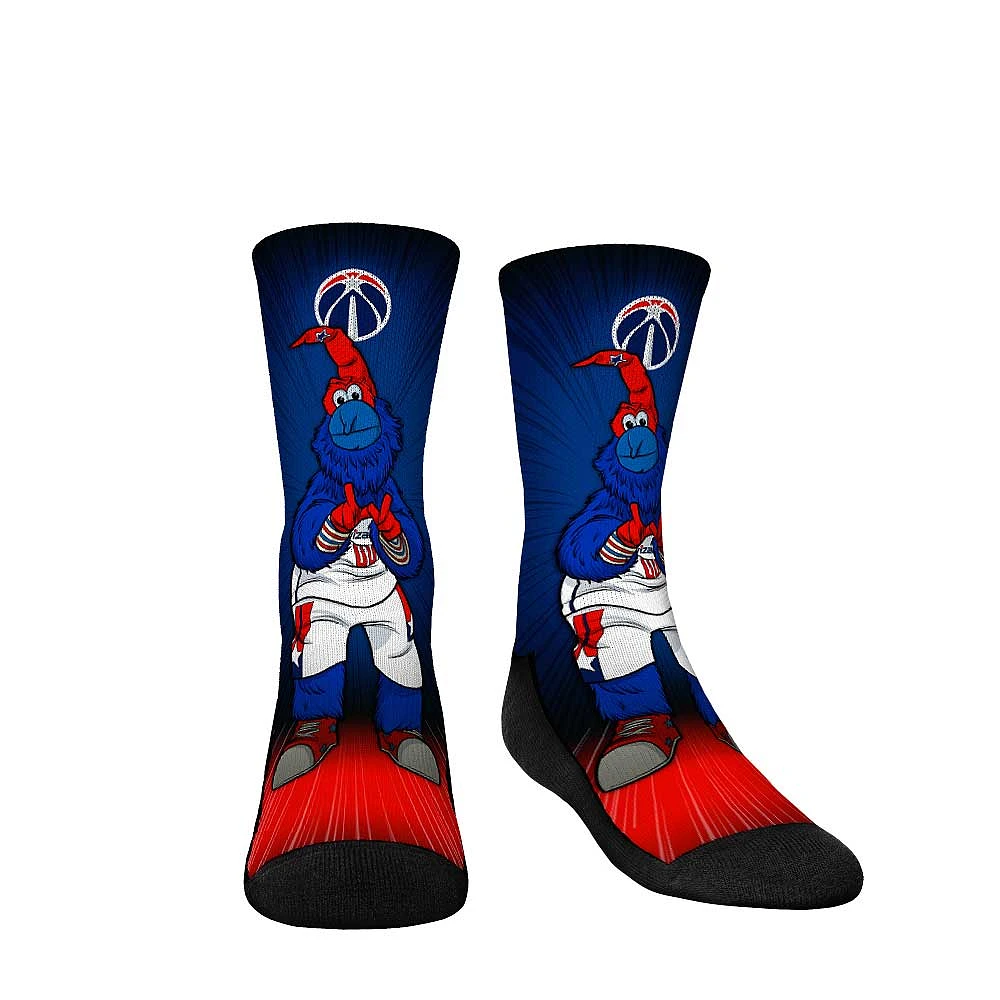 Youth Rock Em Socks Washington Wizards Mascot Pump Up Crew Socks