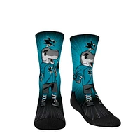 Youth Rock Em Socks San Jose Sharks Mascot Pump Up Crew Socks