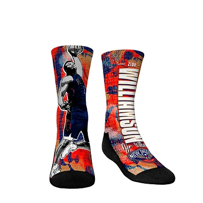 Youth Rock Em Socks Zion Williamson New Orleans Pelicans Big Player Crew Socks