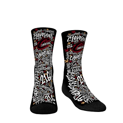 Youth Rock Em Socks  Cleveland Cavaliers Graffiti Crew Socks