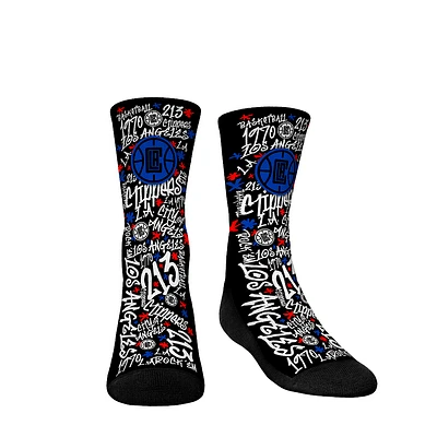 Youth Rock Em Socks  LA Clippers Graffiti Crew Socks