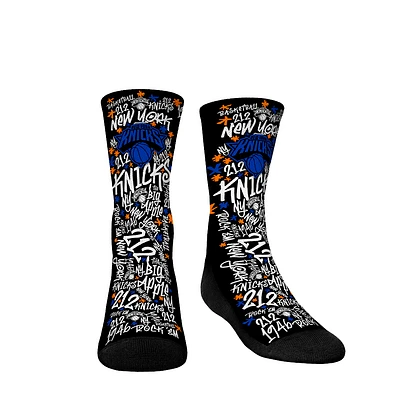 Youth Rock Em Socks  New York Knicks Graffiti Crew Socks