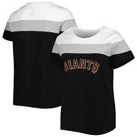 Women's White/Black San Francisco Giants Plus Colorblock T-Shirt