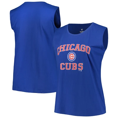 Women's Profile Royal Chicago Cubs Plus Tank Top