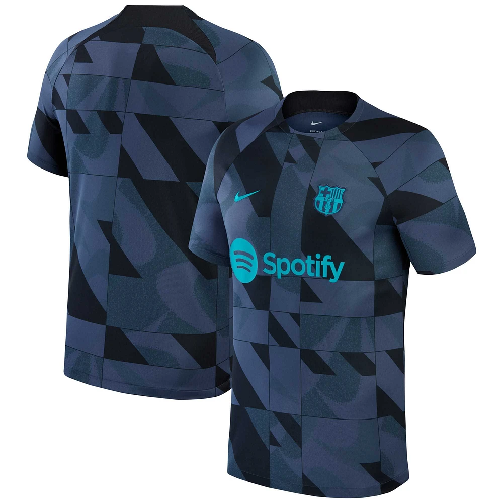 Men's Nike Navy Barcelona 2023/24 Academy Pro Pre-Match Top