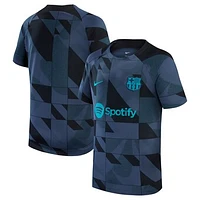 Youth Nike Navy Barcelona 2023/24 Academy Pro Performance Pre-Match Top