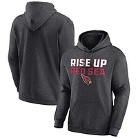 Men's Fanatics  Charcoal Arizona Cardinals Victory Earned Pullover Hoodie