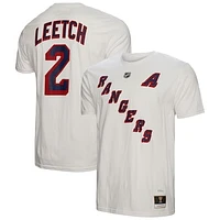 Men's Mitchell & Ness Brian Leetch White New York Rangers Name & Number T-Shirt