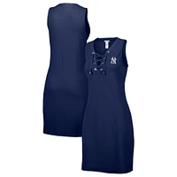 Women's Tommy Bahama Navy New York Yankees Island Cays Lace-Up Spa Dress