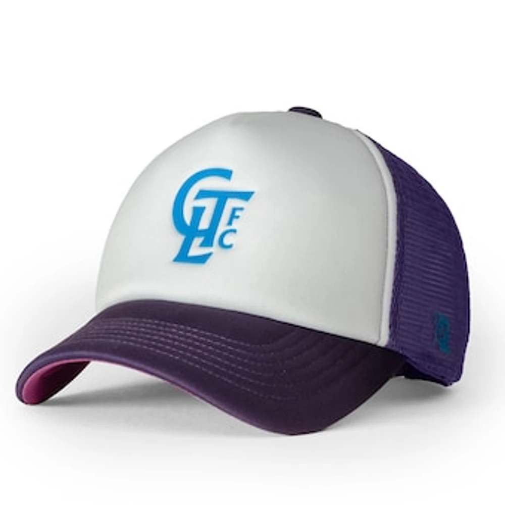 Men's 704 Shop Purple/White Charlotte FC Foam Trucker Snapback Adjustable Hat