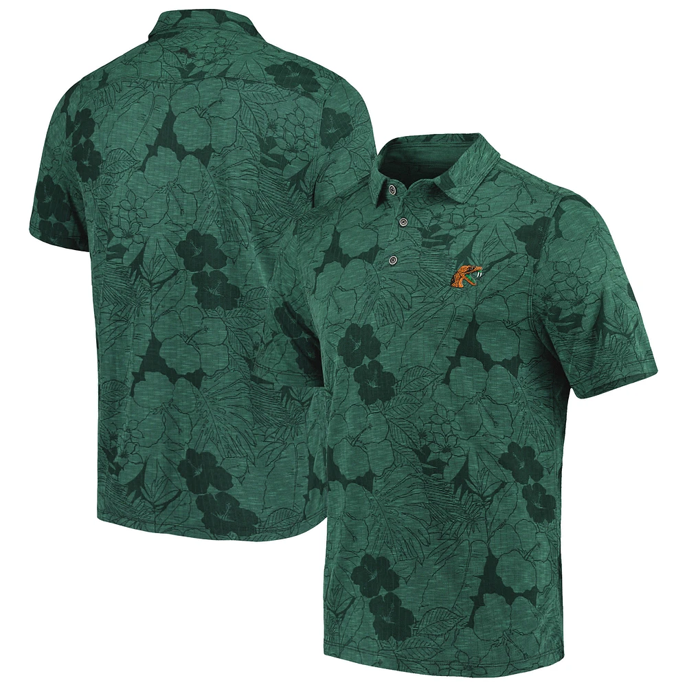 Men's Tommy Bahama Green Florida A&M Rattlers Miramar Blooms Polo