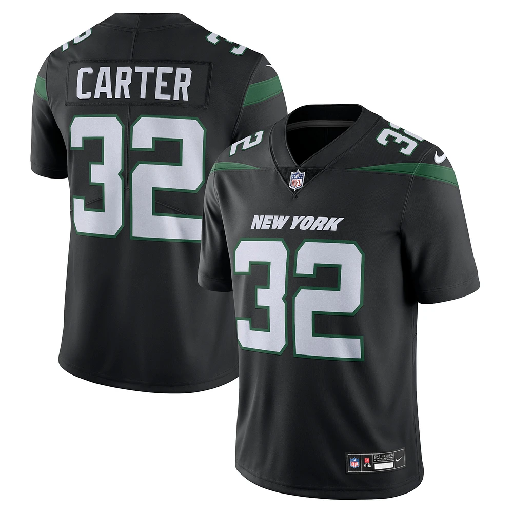 Men's Nike Michael Carter Black New York Jets  Vapor Untouchable Limited Jersey