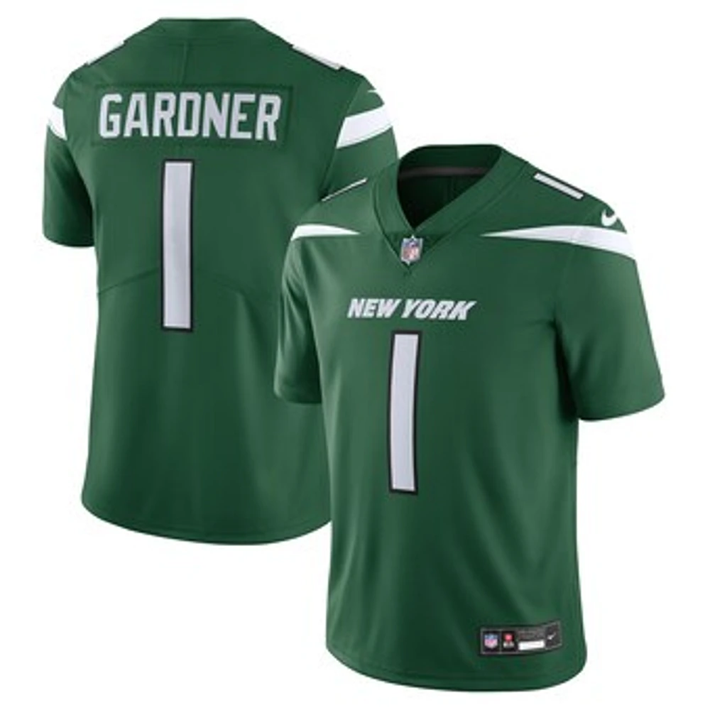 Men's Nike Ahmad Sauce Gardner Gotham Green New York Jets Vapor Untouchable Limited Jersey