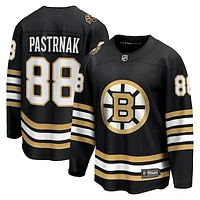 Men's Fanatics David Pastrnak Black Boston Bruins 100th Anniversary Premier Breakaway Player Jersey