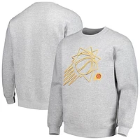 Unisex Stadium Essentials  Heather Gray Phoenix Suns Element Logo Pop Pullover Sweatshirt