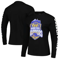 Unisex Stadium Essentials  Black Golden State Warriors NBA Crest Long Sleeve T-Shirt