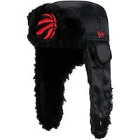 Men's New Era Black Toronto Raptors Trapper Hat