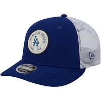 Men's New Era Royal Los Angeles Dodgers LP Circle Trucker 9FIFTY Adjustable Hat