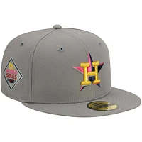 Men's New Era  Gray Houston Astros Multi Color Pack 59FIFTY Fitted Hat