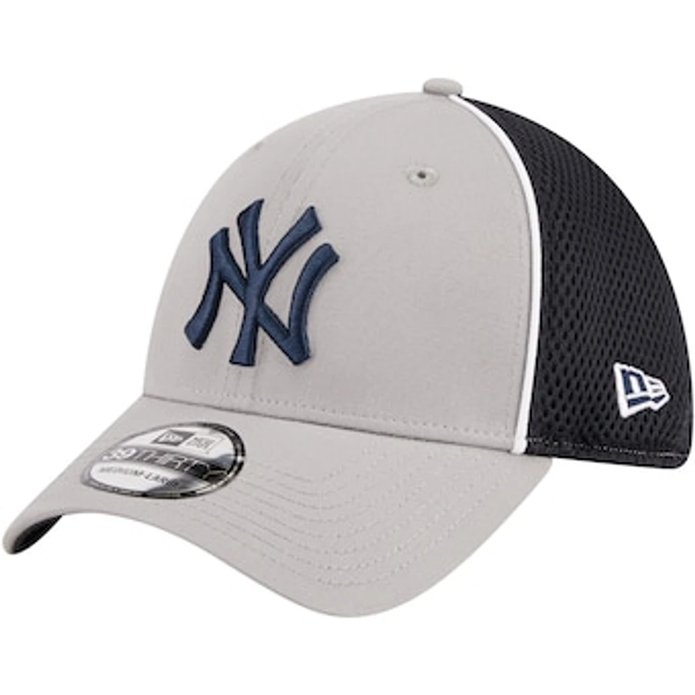 Men's New Era Navy York Yankees Pipe 39THIRTY Flex Hat