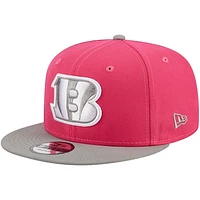 Men's New Era  Pink Cincinnati Bengals 2-Tone Color Pack 9FIFTY Snapback Hat