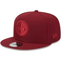 Men's New Era Cardinal Pittsburgh Steelers Color Pack 9FIFTY Snapback Hat