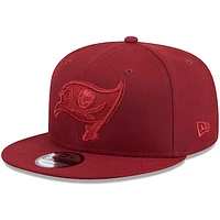 Men's New Era Cardinal Tampa Bay Buccaneers Color Pack 9FIFTY Snapback Hat