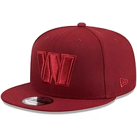 Men's New Era Cardinal Washington Commanders Color Pack 9FIFTY Snapback Hat