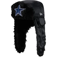 Men's New Era  Black Dallas Cowboys Trapper Hat