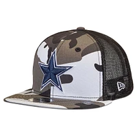 Youth New Era Camo/Black Dallas Cowboys Trucker 9FIFTY Snapback Hat