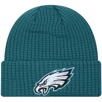 Youth New Era Midnight Green Philadelphia Eagles Primed Cuffed Knit Hat