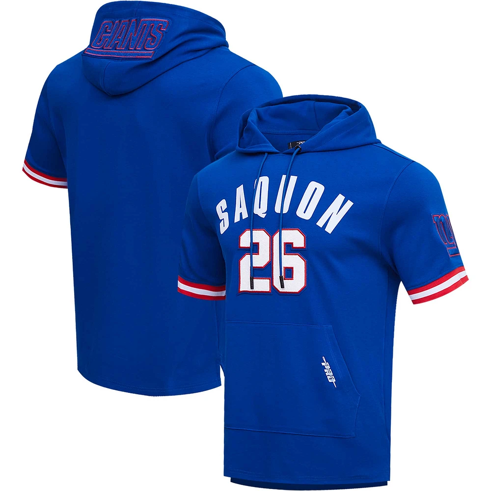 Men's Pro Standard Saquon Barkley Royal New York Giants Player Name & Number Hoodie T-Shirt